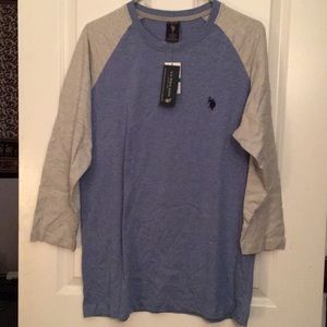 NWT U.S. Polo 3-quarter sleeve shirt